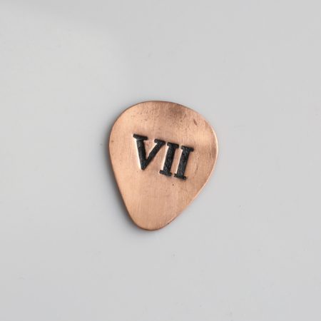 7th anniversary copper plectrum
