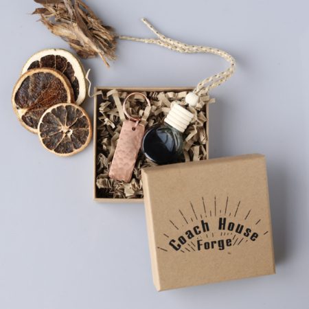 Copper Keyring and Car Diffuser Gift Set