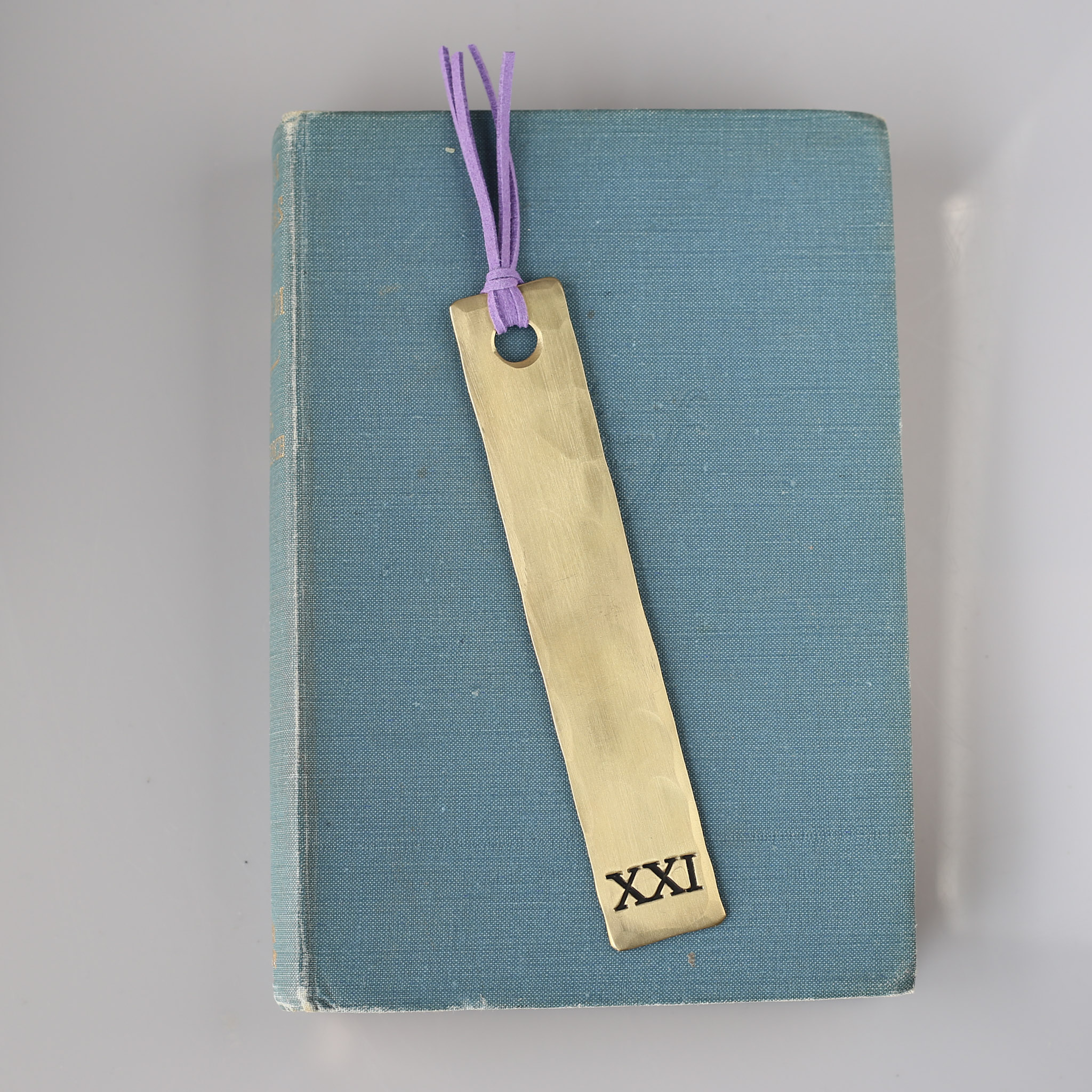 21st Anniversary Brass Bookmark. - Image 2