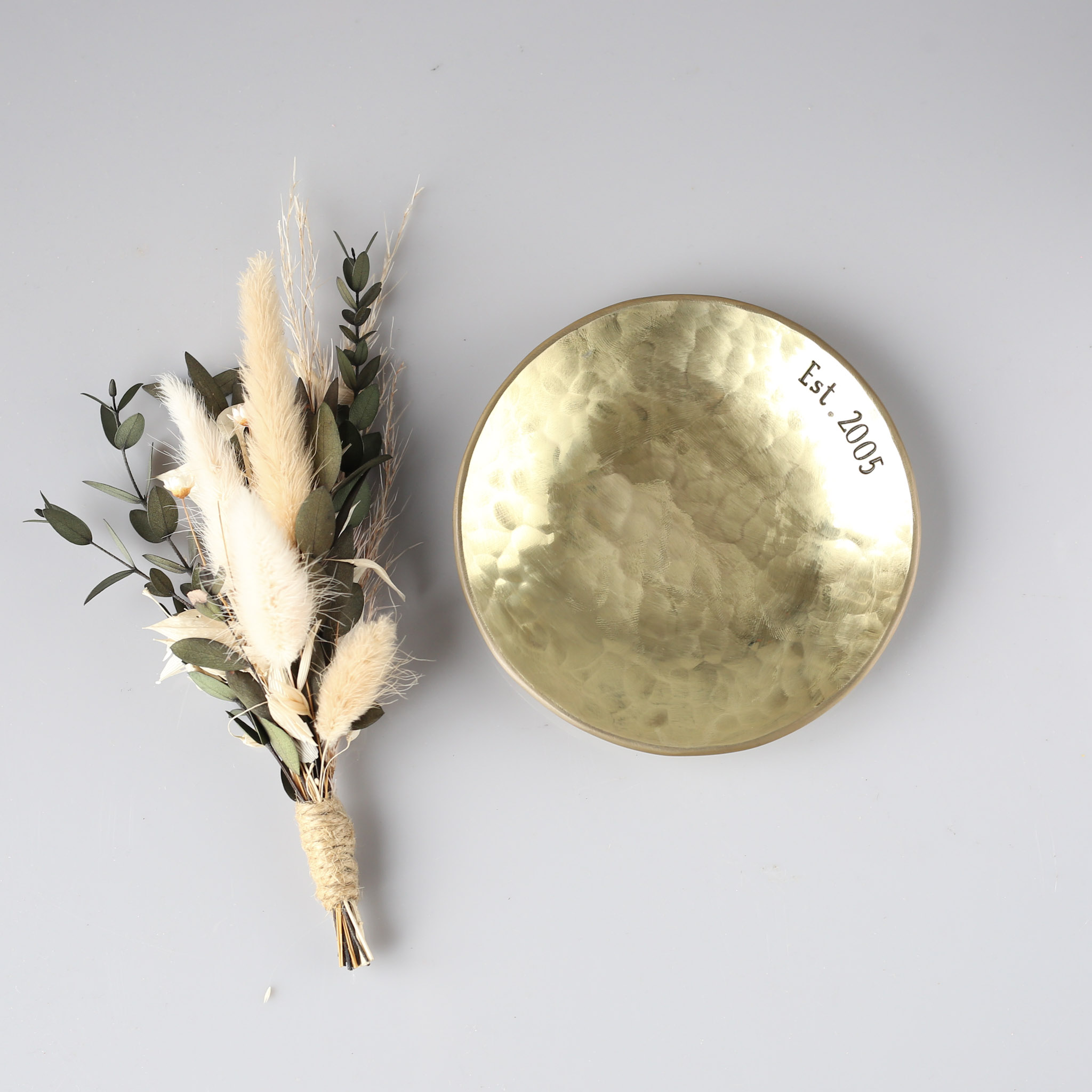 21st Anniversary Small Brass Dish - Image 2
