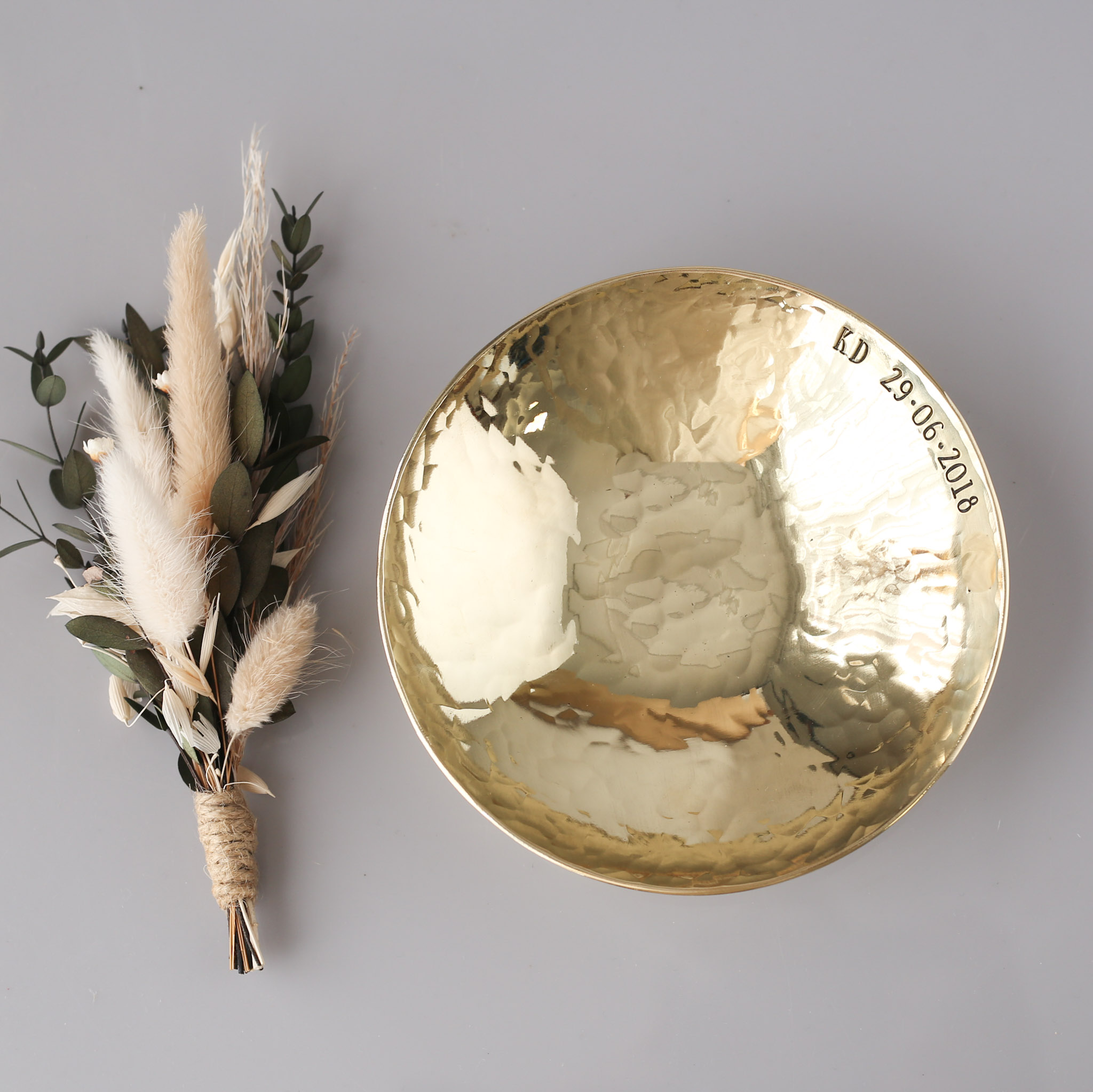 21st Anniversary Medium Brass Bowl. - Image 9