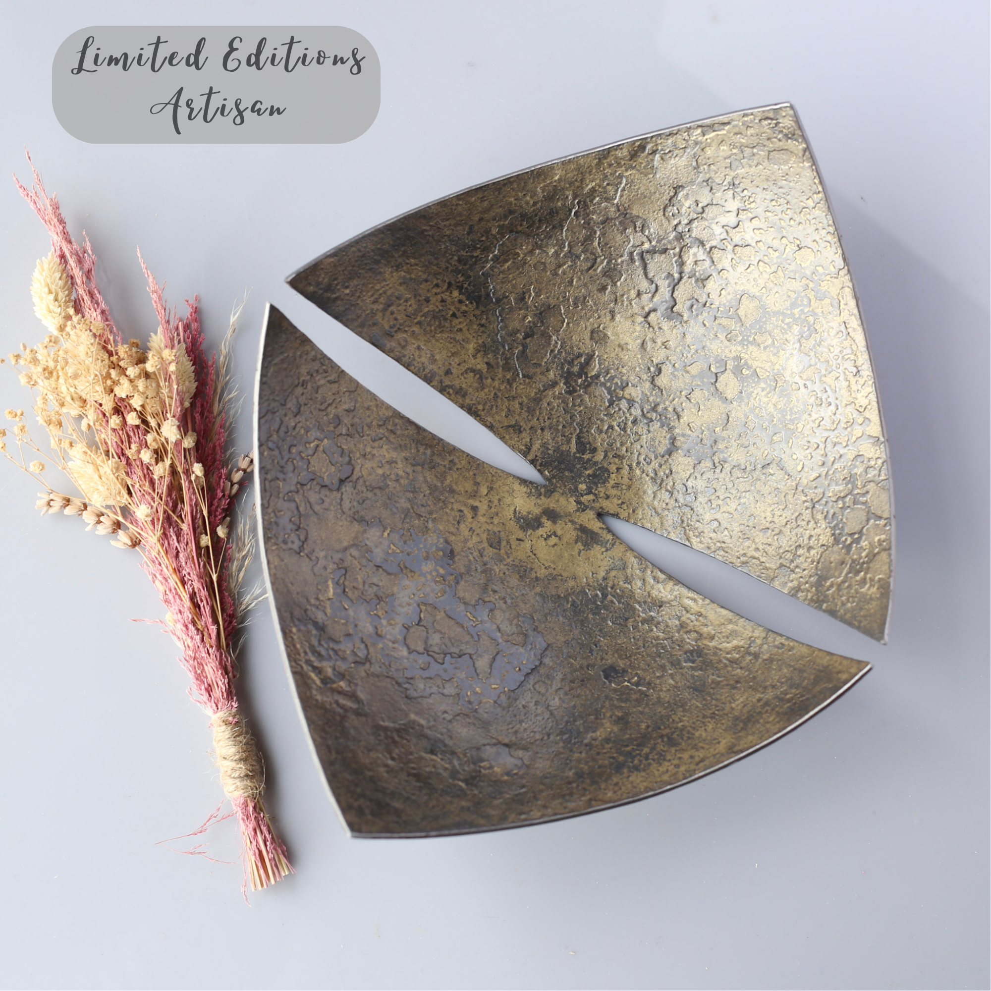 Iron Kite Bowl with Golden Gilt.