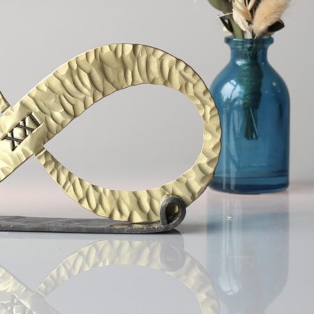 Brass Infinity Knot