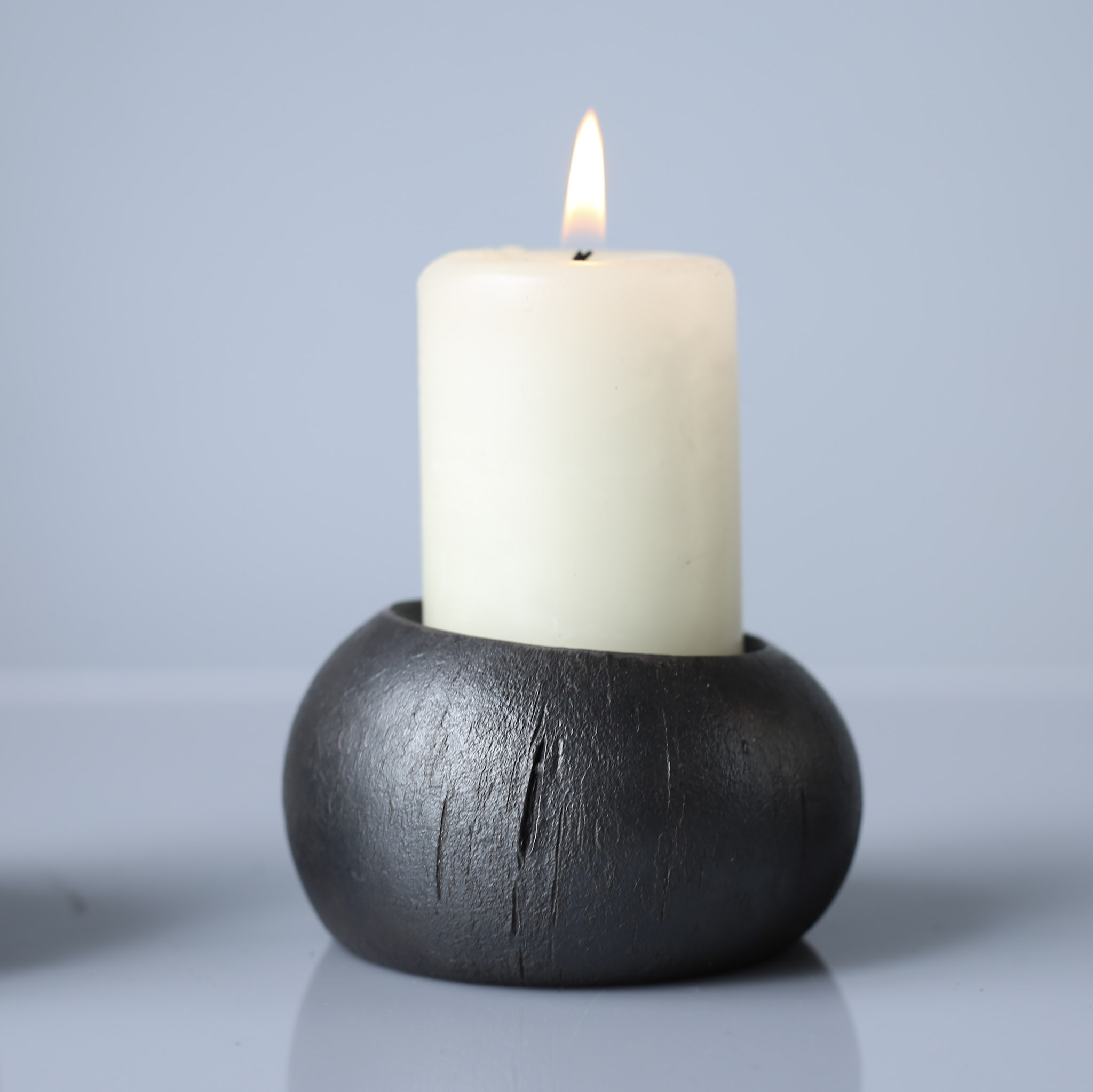 Moonstone Candle Holder. Artisan Iron Home Decor - Image 4