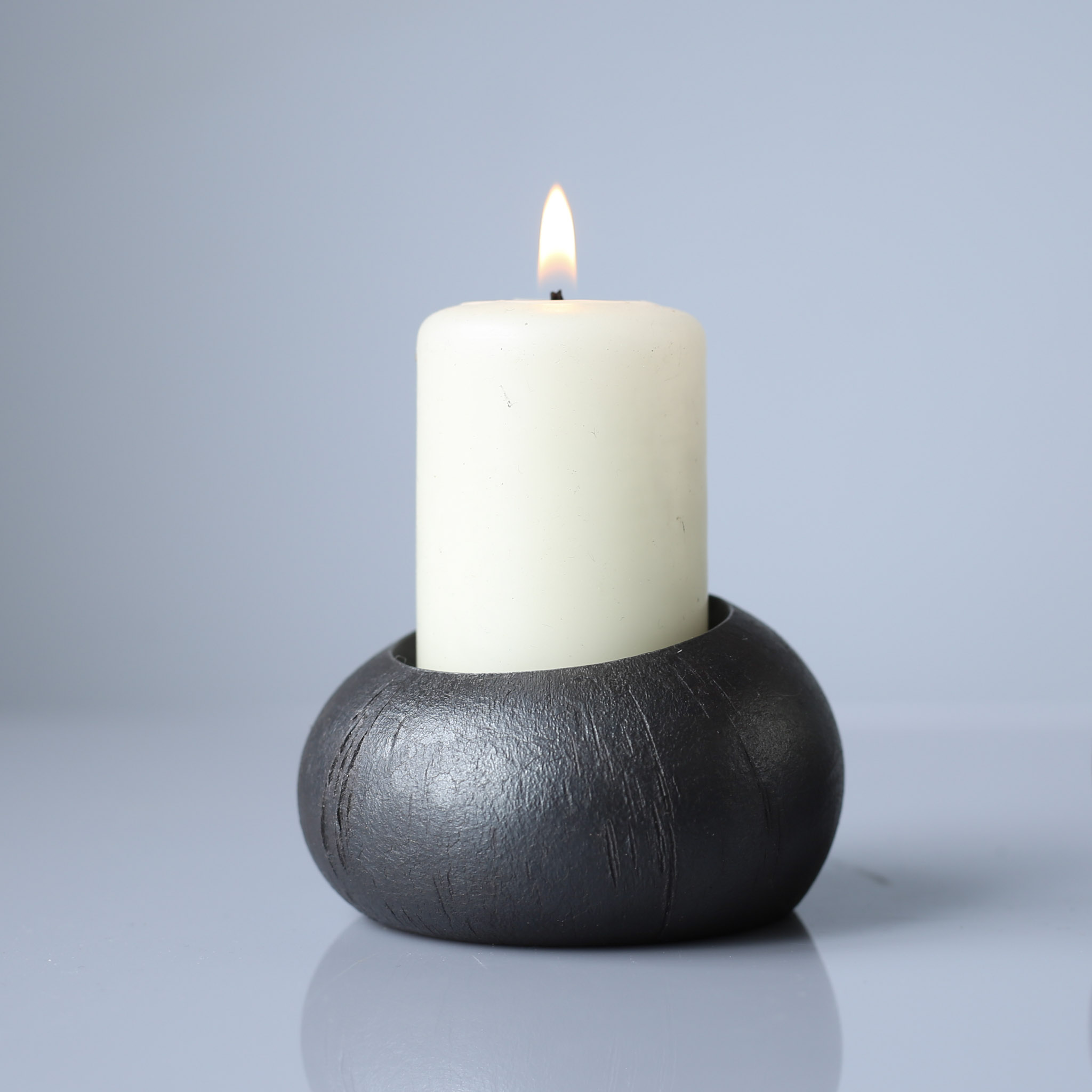 Moonstone Candle Holder. Artisan Iron Home Decor - Image 5