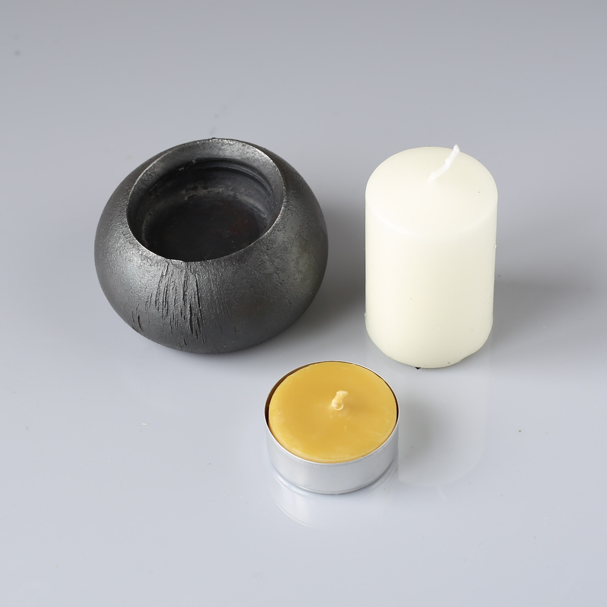 Moonstone Candle Holder. Artisan Iron Home Decor - Image 10