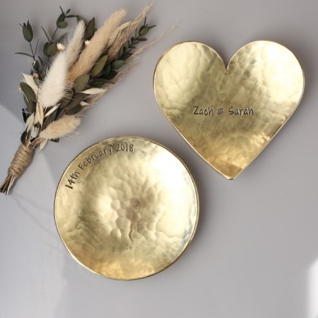 personalised brass dish