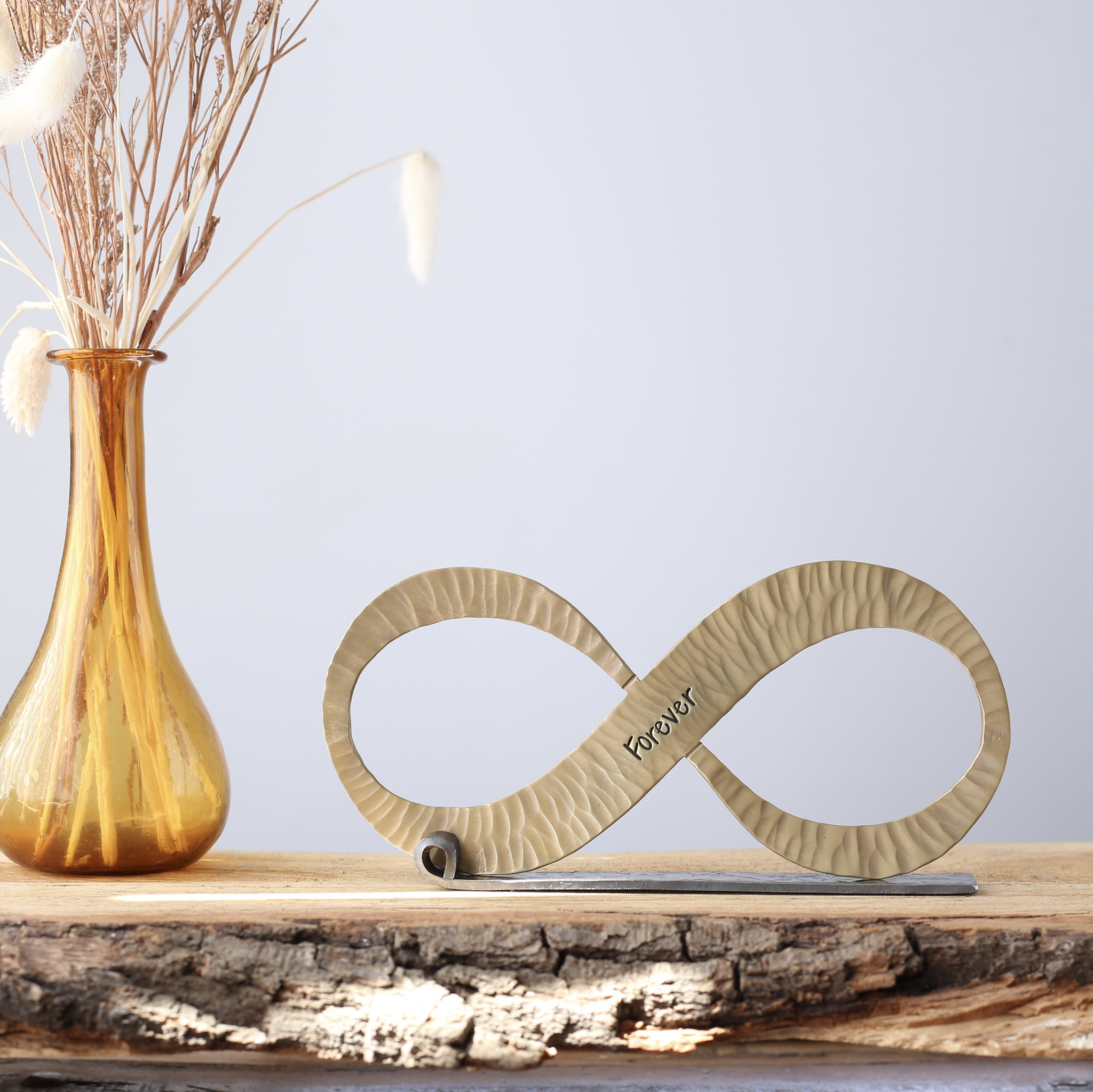 Personalised 8th Anniversary bronze infinity